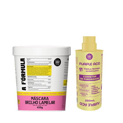 Kit Lola A Fórmula com Máscara 450ml e Purple Acidificante 250ml