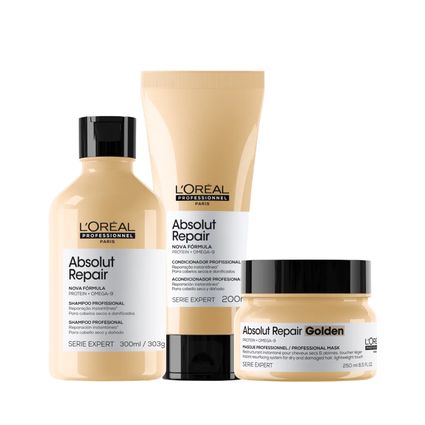 L'Oréal Absolut Repair Kit Caixa com Máscara 250g e Óleo 90ml | By
