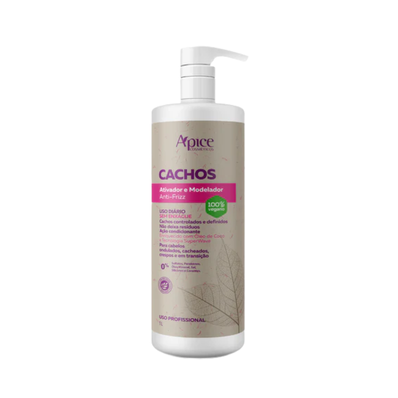 Apice Cachos Ativador e Modelador Antifrizz 1000ml | By Linda