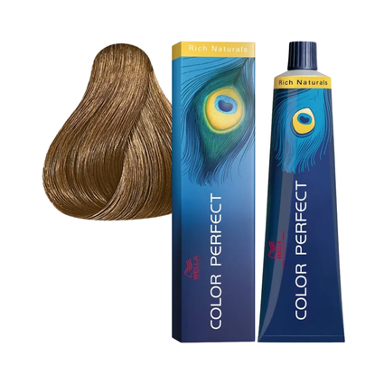 SIAM SHADE/10～The Perfect Collection～ Wella Color Perfect 8/1 Rich Naturals Coloração Permanente Louro